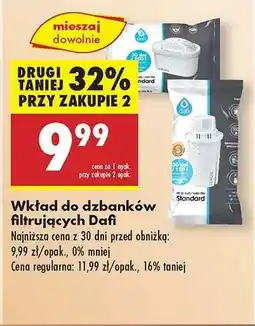Biedronka Wkład do dzbanków filtrujących Dafi oferta