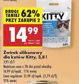 Biedronka Żwirek silikonowy dla kotów Kitty, 3,8 l oferta