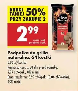 Biedronka podpałka do grilla naturalna 64 kostki oferta