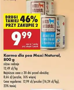 Biedronka Karma dla psa Maxi Natural, 800 g oferta