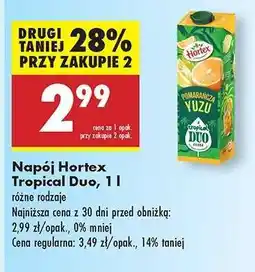 Biedronka Napój Hortex Tropical Duo, 1 l oferta