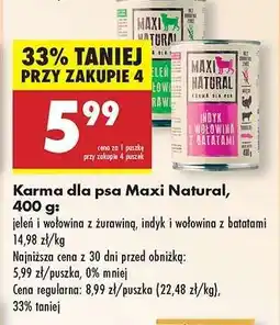 Biedronka Karma dla psa Maxi Natural, 400 g oferta