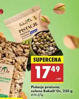 Biedronka Pistacje prażone solone BakaD’Or, 250 g oferta