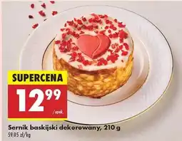 Biedronka Sernik baskijski dekorowany, 210 g oferta