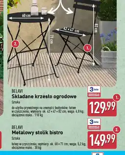 ALDI Belavi Metalowy stolik bistro oferta
