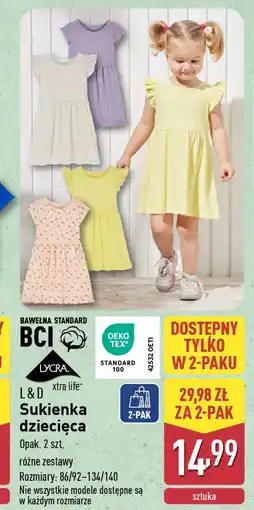 ALDI L&D Sukienka dziecięca oferta