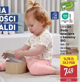 ALDI LILY & DAN Body dziecięce z bawełny BIO oferta