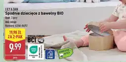 ALDI LILY & DAN Spodnie dziecięce z bawełny BIO oferta