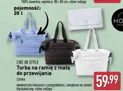 ALDI LIVE IN STYLE Torba na ramię z małą do przewijania oferta