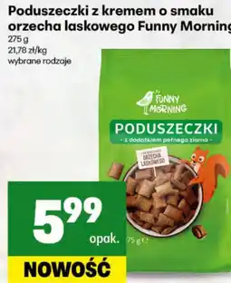 Delikatesy Centrum Poduszeczki z kremem o smaku orzecha laskowego Funny Morning oferta
