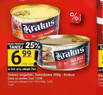 Hitpol Gulasz angielski, Golonkowa Krakus oferta