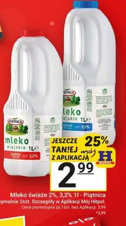 Hitpol Mleko świeże Piątnica oferta