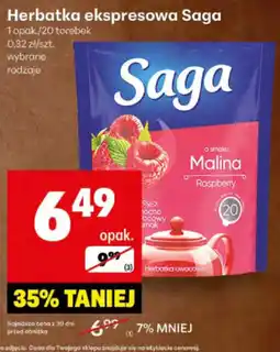 Delikatesy Centrum Herbatka ekspresowa Saga oferta