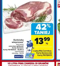 Carrefour Karkówka wieprzowa bez kości oferta