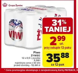 Carrefour Piwo Zywiec oferta