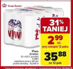 Carrefour Piwo Zywiec oferta
