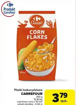 Carrefour Płatki kukurydziane Carrefour oferta