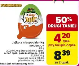 Carrefour Jajko z niespodzianką Kinder Joy oferta