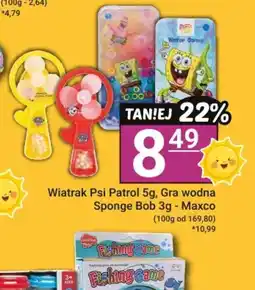 Hitpol Wiatrak Psi Patrol 5g, Gra wodna Sponge Bob 3gMaxco oferta
