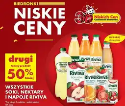 Biedronka Soki, napoje, naktary Riviva oferta
