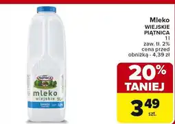 Carrefour Mleko wiejskie 1 l Piątnica oferta