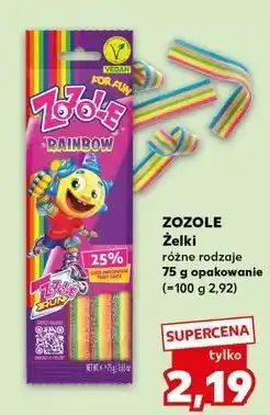 Kaufland Żelki hello zelo rainbow Zozole oferta