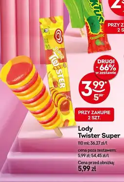 Żabka Lody Twister Super 110ml Algida oferta