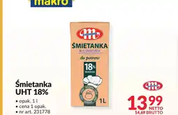 Makro Śmietanka Mlekovita oferta
