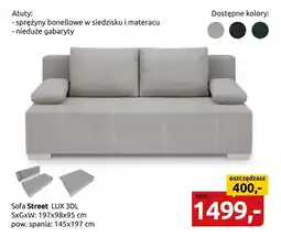 Black Red White Sofa Lux oferta