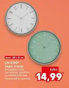 Kaufland Zegar ścienny 25 cm Liv & Bo oferta