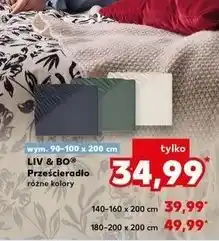 Kaufland Prześcieradło 180-200 x 200 cm Liv & Bo oferta