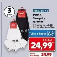 Kaufland Skarpety quarter białe rozm. 39-42 Puma oferta