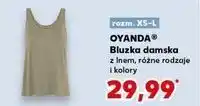 Kaufland Bluzka damska z lnem xs-l Oyanda oferta