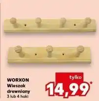 Kaufland Wieszak drewniany 4 haki Worxon oferta