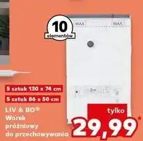 Kaufland Worek próżniowy 130 x 74 cm + 86 50 Liv & Bo oferta