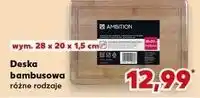 Kaufland Deska bambusowa polama 28 x 20 1.5 cm Ambition oferta