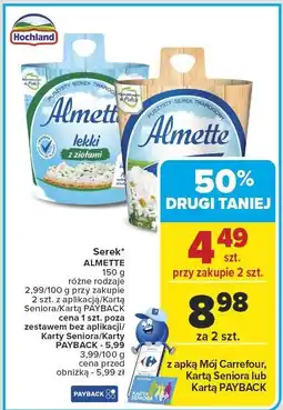 Carrefour Market Serek ALMETTE 150 g śmietankowy Hochland oferta
