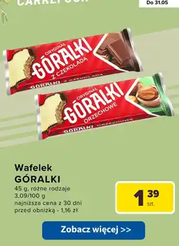 Carrefour Wafelek Góralki z czekoladą oferta