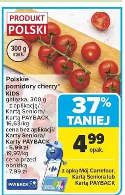 Carrefour Pomidory cherry polskie 300g Kids oferta