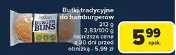 Carrefour Bułki tradycyjne do hamburgerów 212g Boston oferta