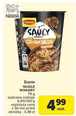Carrefour Market Danie nudle Winiary 75g oferta