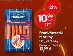 Żabka Frankfurterki Morliny 240 g oferta