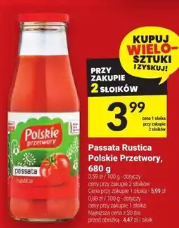 Twój Market Passata Passata Rustica Polskie Przetwory, 680 g oferta