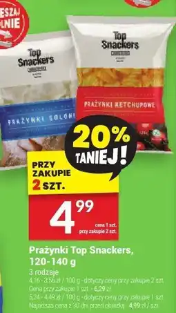 Twój Market Przekąski Prażynki Top Snackers solone 120-140g oferta