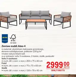 Makro Zestaw mebli Ateo 4 oferta