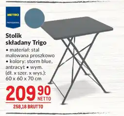 Makro Stolik składany Trigo oferta