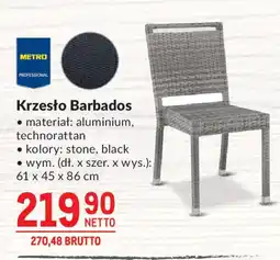 Makro Krzesło Barbados oferta