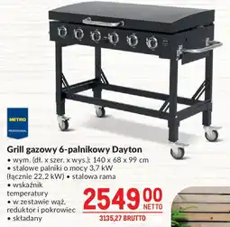 Makro Grill gazowy 6-palnikowy Dayton oferta
