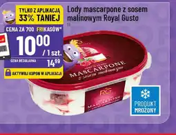 Polomarket Lody mascarpone z sosem malinowym Royal Gusto oferta
