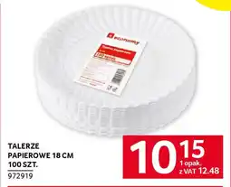 Selgros Talerze papierowe 18 cm oferta